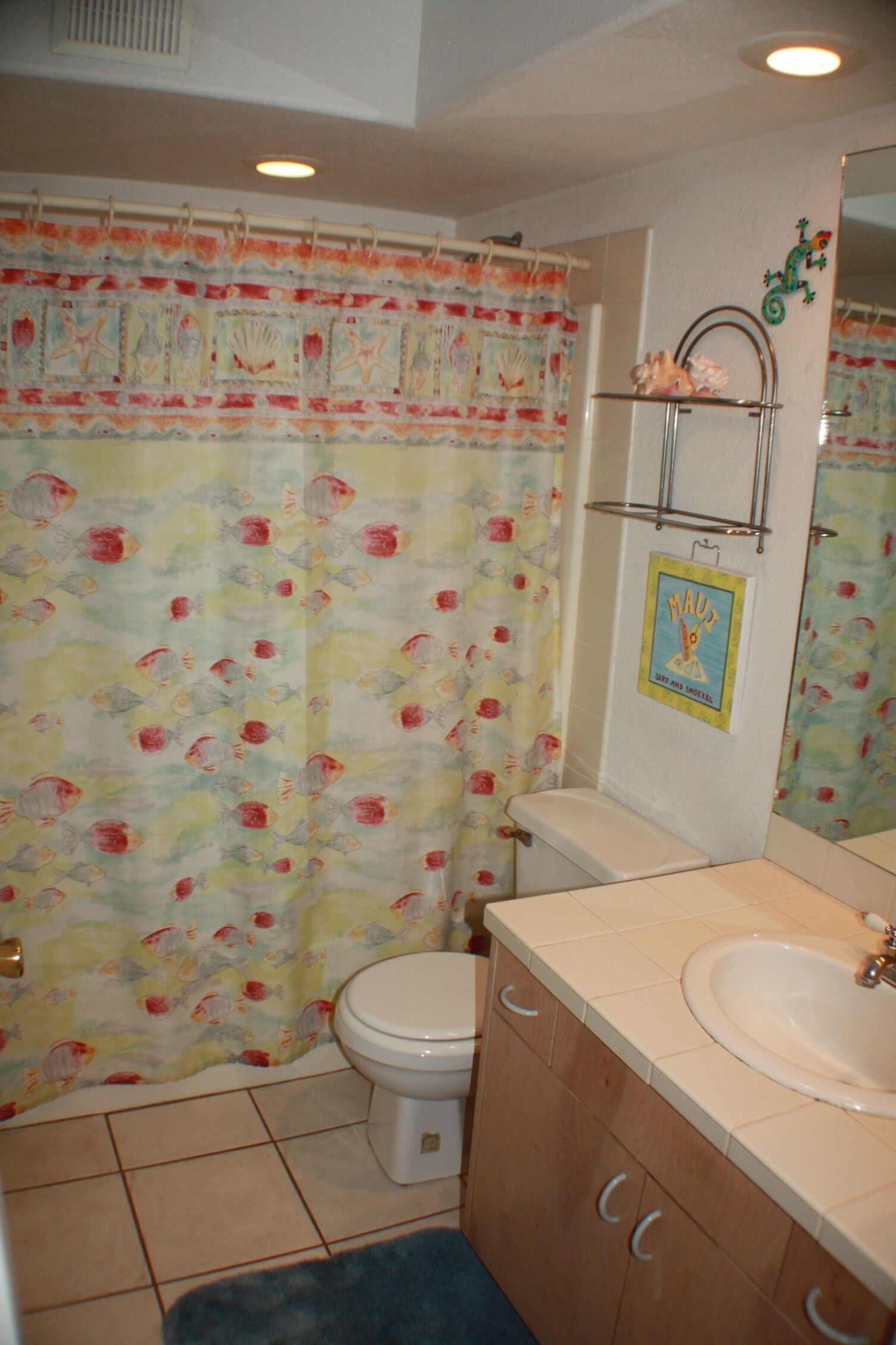 Bath is a shower/tub combo