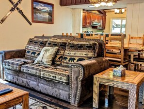 Fernseher, Kamin, DVD-Player