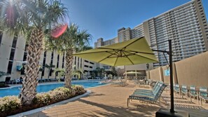 Una piscina riscaldata