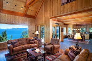 Smart TV, fireplace, DVD player, books - Rubicon Retreat-Spectacular-on the West Shore of Lake Tahoe
 (Rubicon Bay)