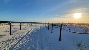 On the beach