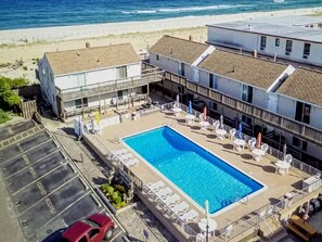 Pool - Beach Haven LBI Ocean Front Condo Inground Pool, Steps to the Atlantic Ocean (Beach Haven)
