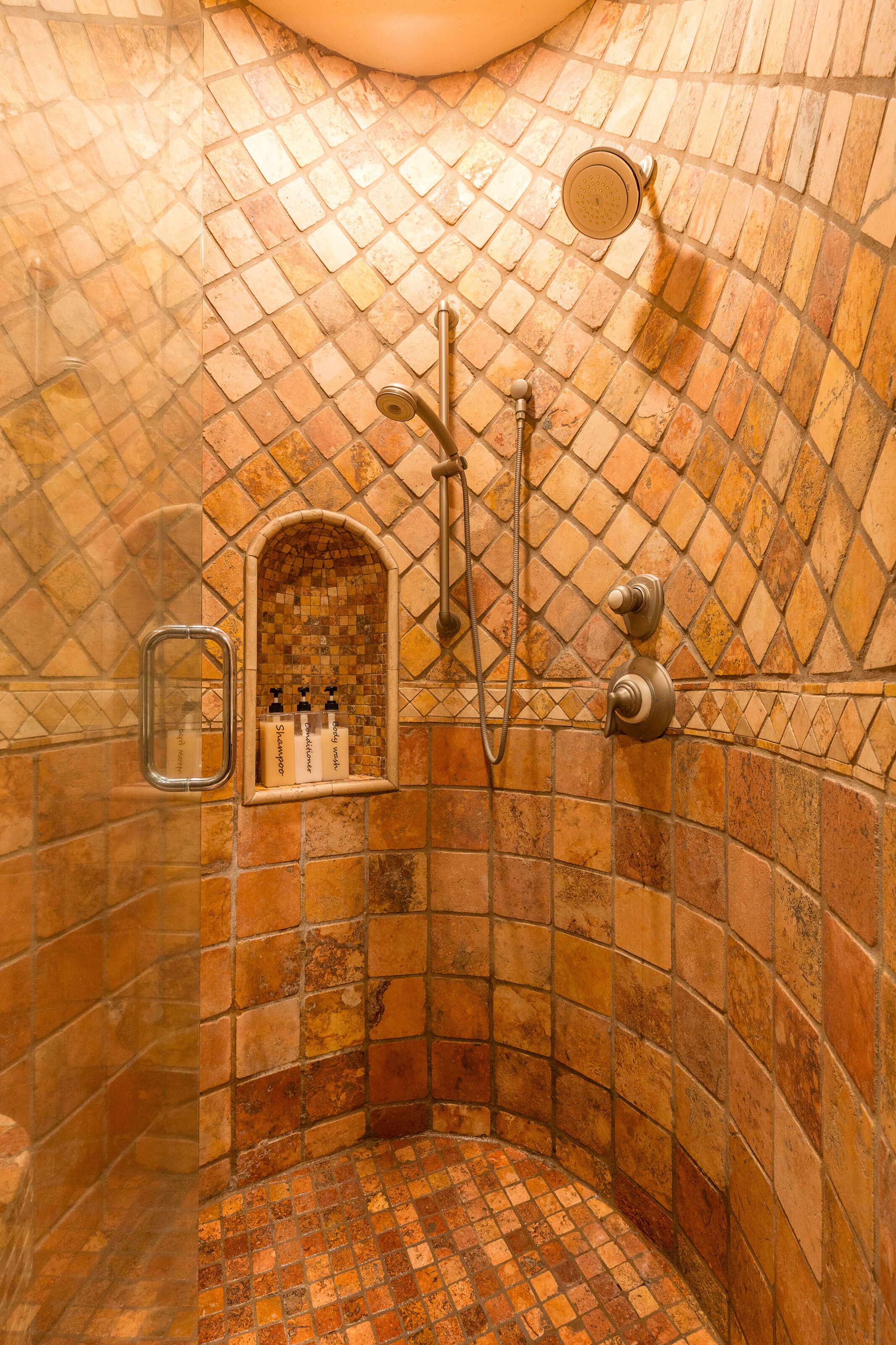 Bathtub, hair dryer, towels, soap