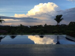 Outdoor pool - Private Paradise --- Lovely, spacious home with large pool and ocean view   (Ojochal)