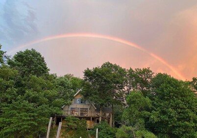 Love Sunsets?   Glory in a natural, cozy,  rustic setting