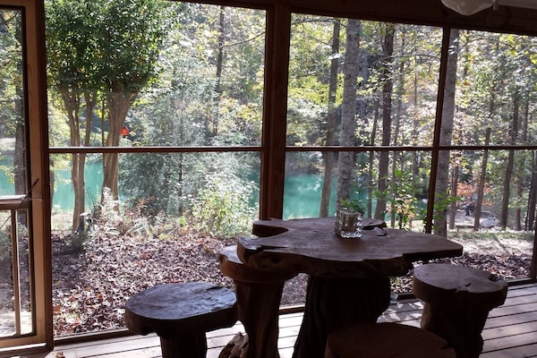 View from cabin screened porch
