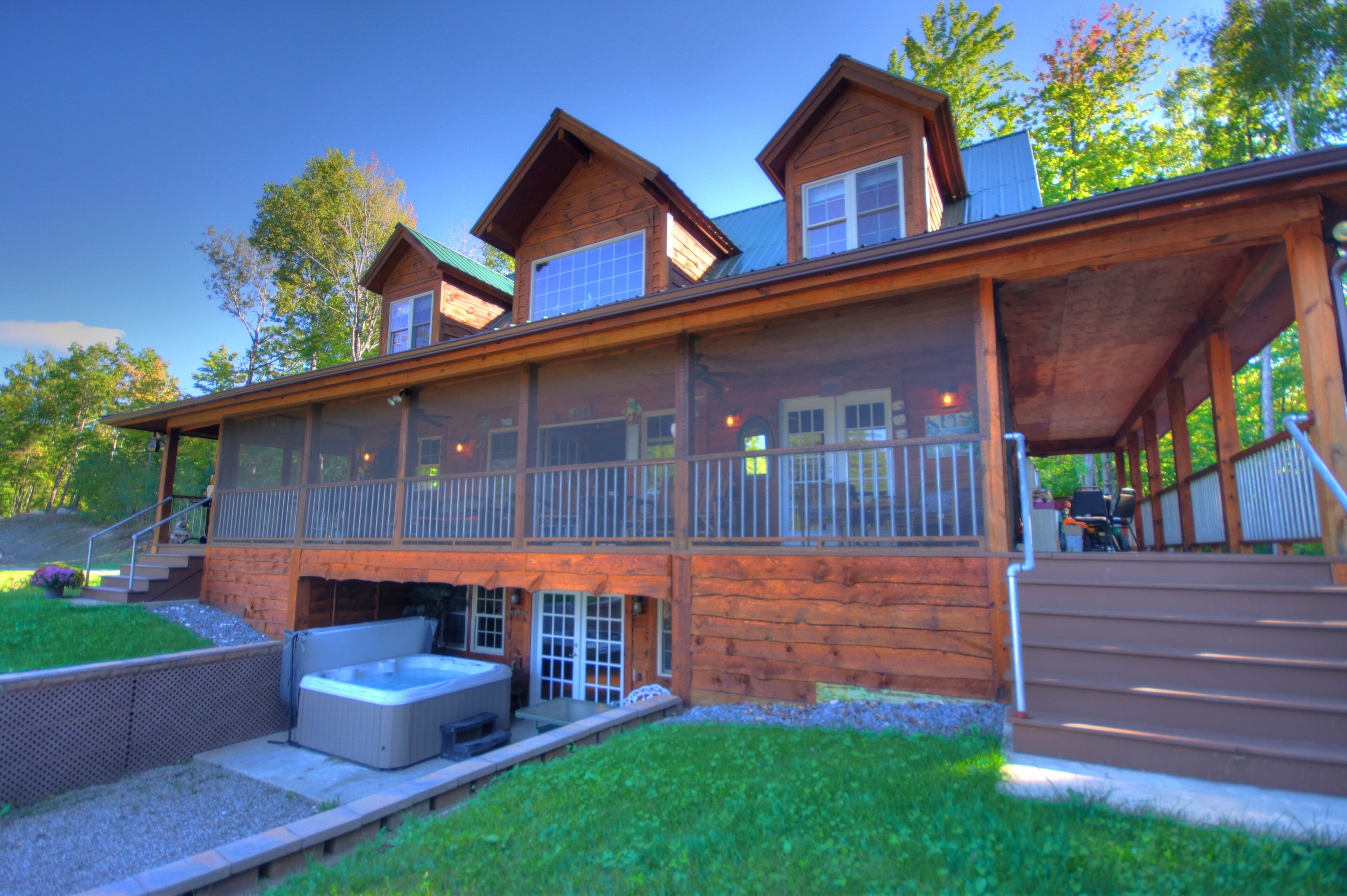 adirondack style lodge and resort w/5hole golf course on natural glacier pond