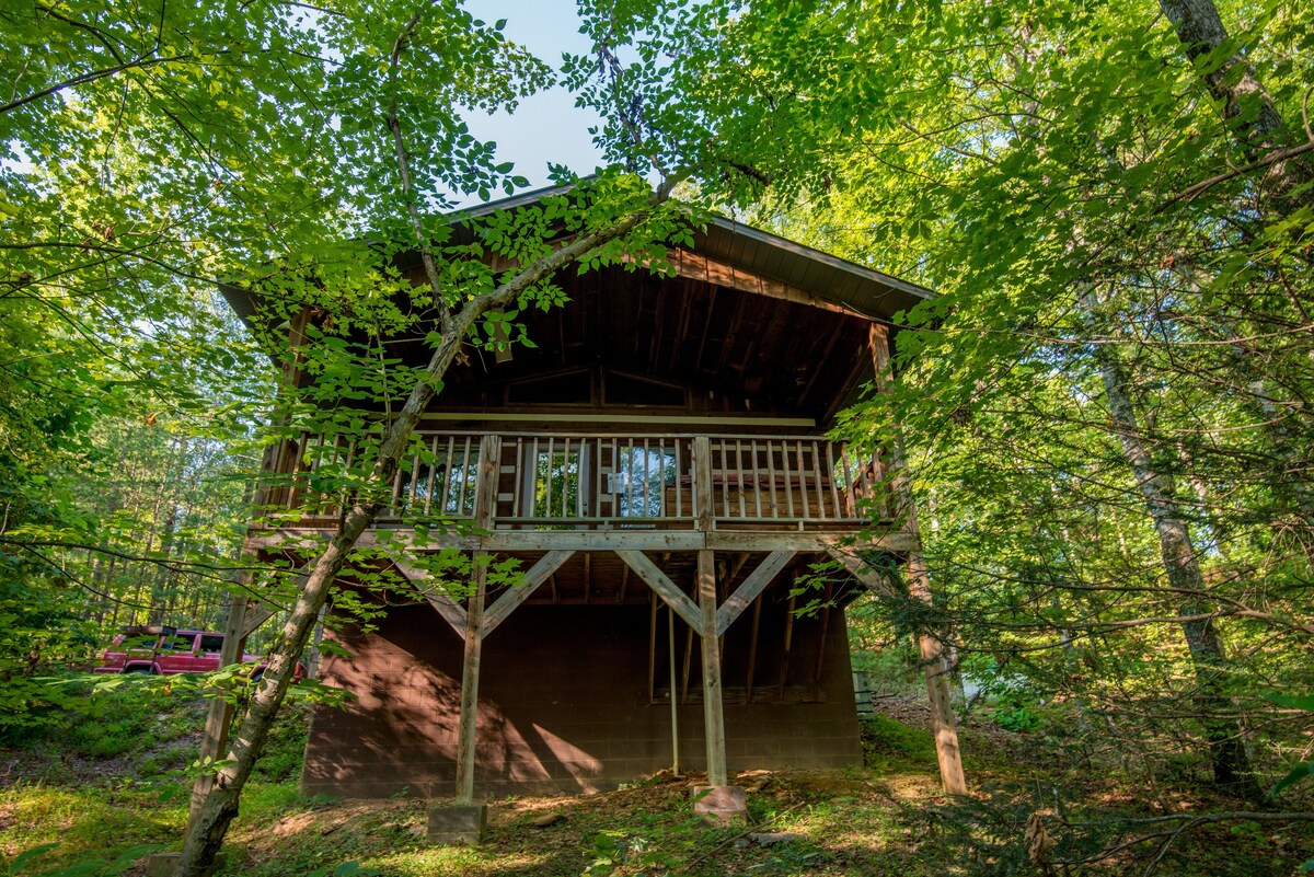Secluded Studio Cabin Rental-Honeymoon/Anniversary Getaway-dog Friendly