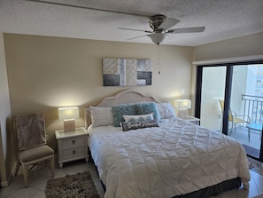 1 bedroom, desk, iron/ironing board, travel crib