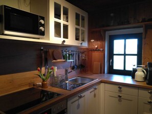 Refrigerador, microondas, horno y lavavajillas 