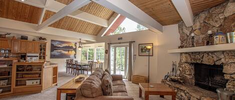 TV, fireplace, DVD player, table tennis