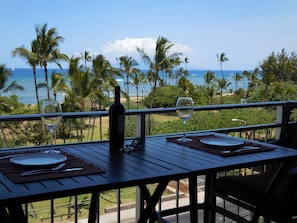 Enjoy meals and your favorite beverage on the Lanai!