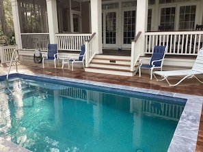 A heated pool
