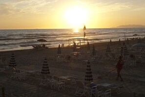 Vlak bij het strand