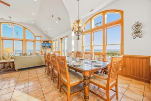 Dining - Premier Oceanfront w/ Private Pool, Hot Tub, Elevator, Game Room, and Much More (Avon)