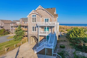 Exterior - Premier Oceanfront w/ Private Pool, Hot Tub, Elevator, Game Room, and Much More (Avon)