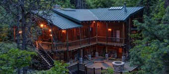 Superbe cabane en rondins - Parfait pour les retraites, les réunions de famille et les réunions de groupe