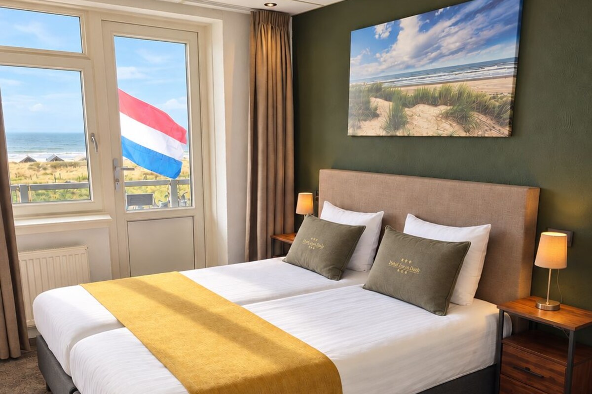 Premium kamer, 1 twee- of 2 eenpersoonsbedden, uitzicht op zee | Een kluis op de kamer, verduisterende gordijnen