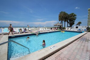 A heated pool