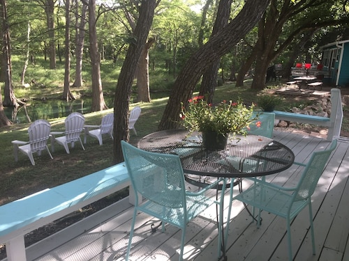   Water Front, Cypress Creek...spring fed and flowing...  Pets Welcome 