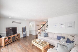 TV, table football, ping pong, books - Carolina Lakes Family Home w/ Pool, Kayaks & Dock! (Sanford)