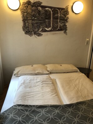 Travel cot, free WiFi, bed sheets - modern equipment in historic walls (Görlitz)