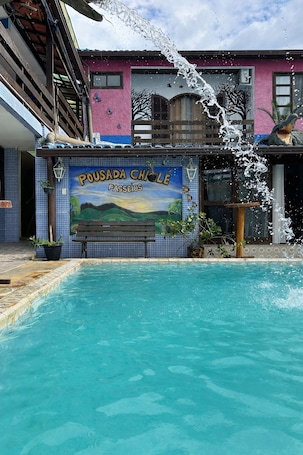 Fachada de la propiedad. Pousada Chiclé