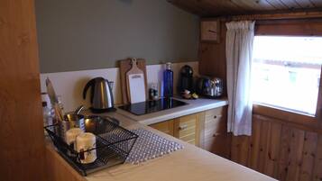 Apartment, 2 Bedrooms, Mountain View | Private kitchen | Full-size fridge, microwave, oven, stovetop