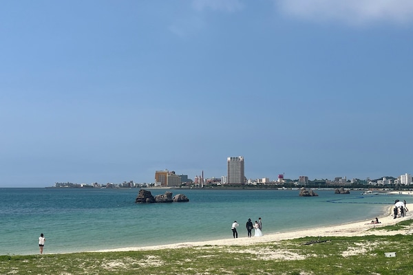 Vlak bij het strand
