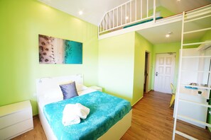 Family Loft, 2 Queen Beds, Non Smoking, with balcony Lake View | Balcony view - Bed & Bike Curacao - Jan Thiel (Jan Thiel)