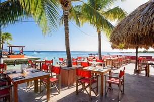 Breakfast, lunch, dinner served; pool views