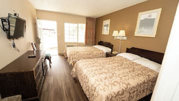 Standard Room, 2 Double Beds, Non Smoking | Free WiFi, bed sheets