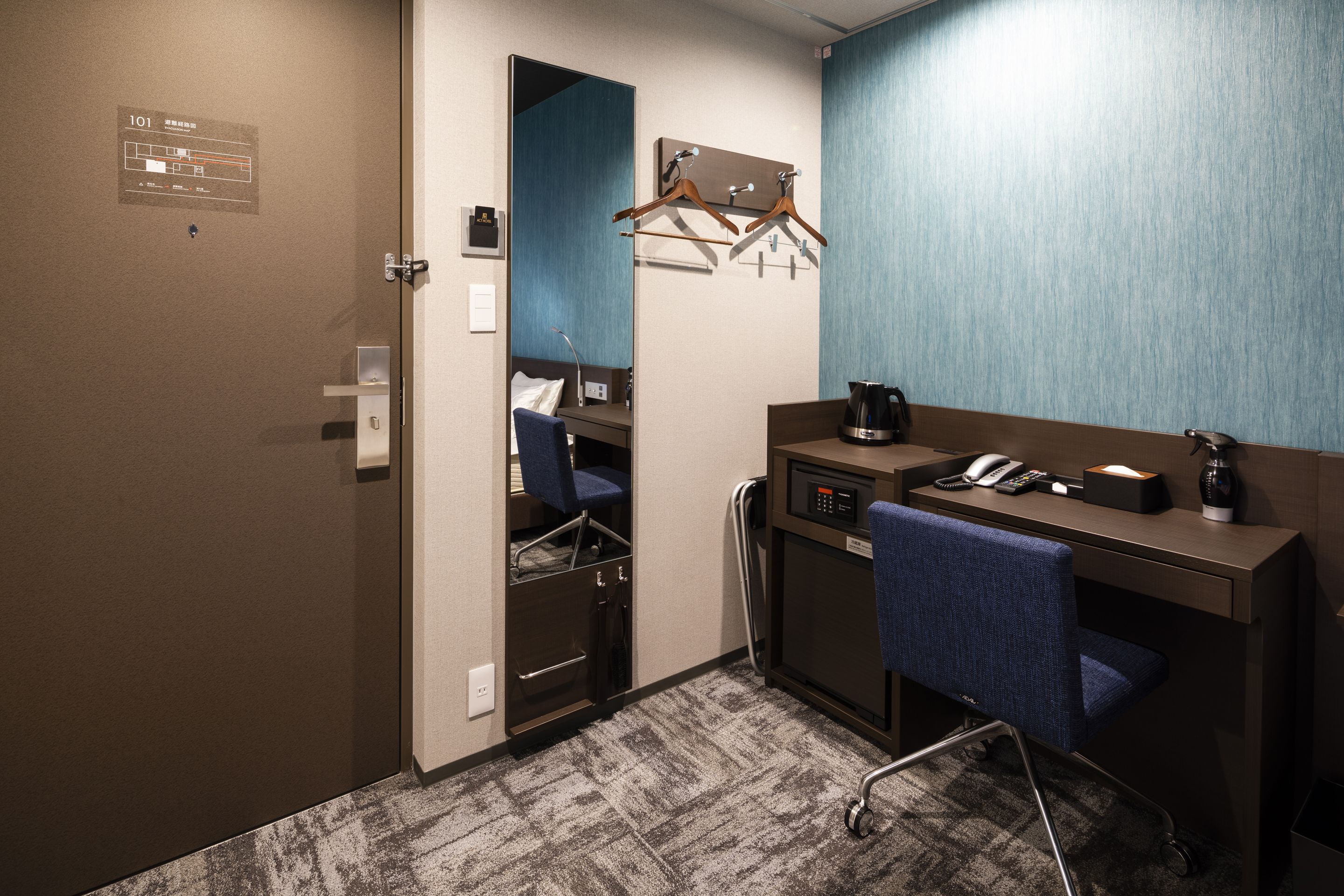 accessible room, 1 economy double bed, non smoking | in-room safe, individually decorated, desk, laptop workspace