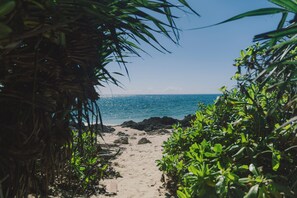 Beach nearby, white sand