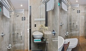 Standard Room, 1 Queen Bed, Non Smoking | Bathroom | Shower, free toiletries, towels - Treebo Trend Staycation Holiday (Navi Mumbai)