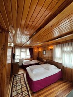 Desk, free WiFi, bed sheets