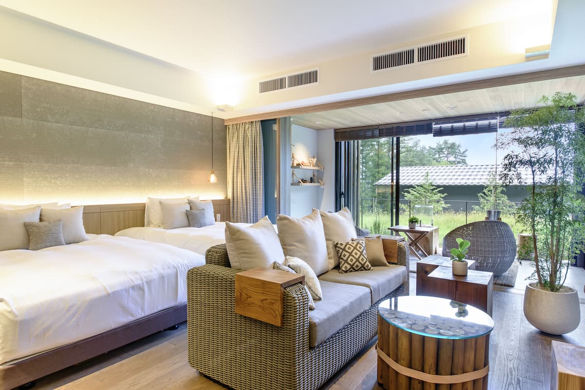komorebi stylish suite twin | minibar, in-room safe, desk, blackout curtains