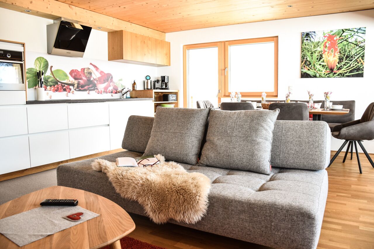 Apartment, Multiple Beds, Mountain View | Living area | Smart TV