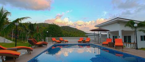 Deluxe Villa, 2 Bedrooms, Pool View | Balcony view