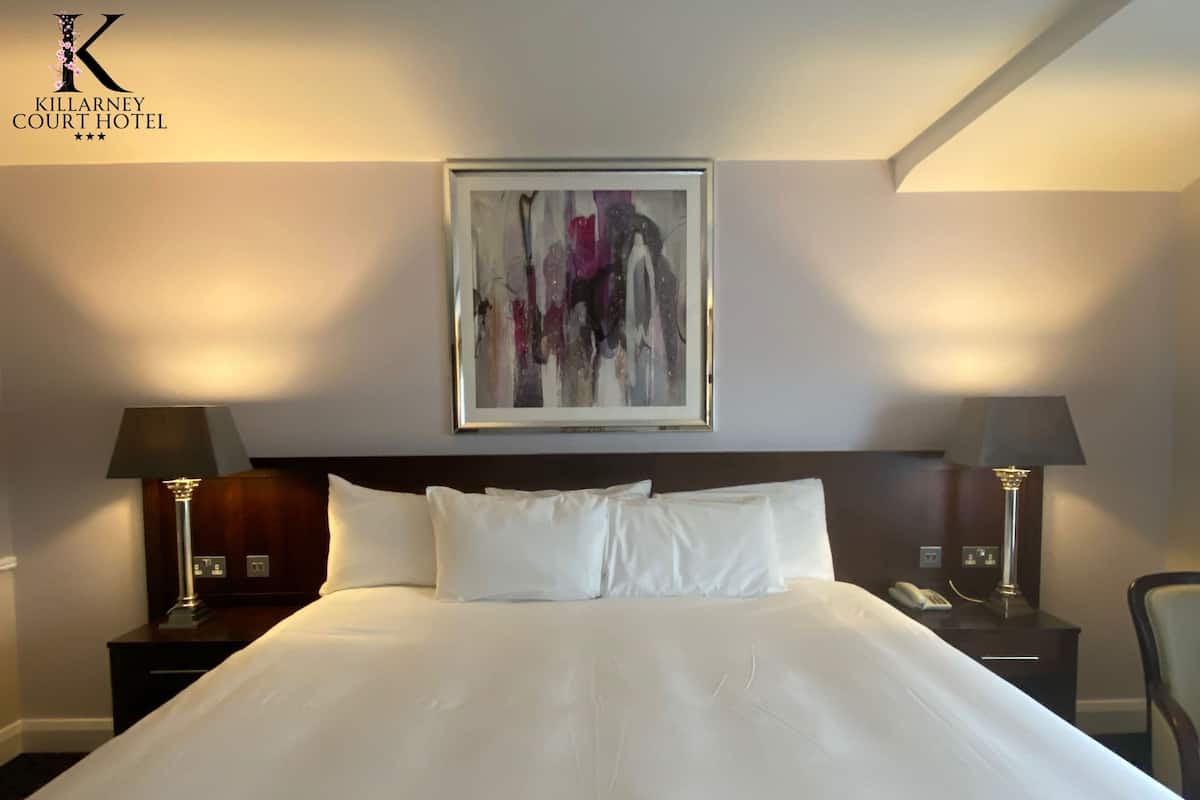 Habitación doble Deluxe | Escritorio, tabla de planchar con plancha, wifi gratis y ropa de cama