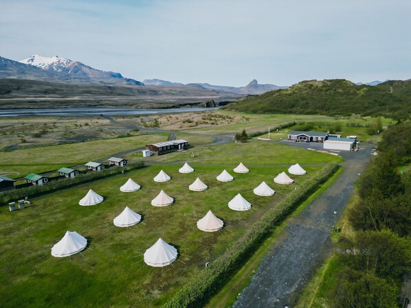 Glamping | Ausblick vom Zimmer