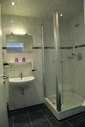 Shower, hair dryer, towels - Zu Müllers Winkelhausen (Langenmosen)