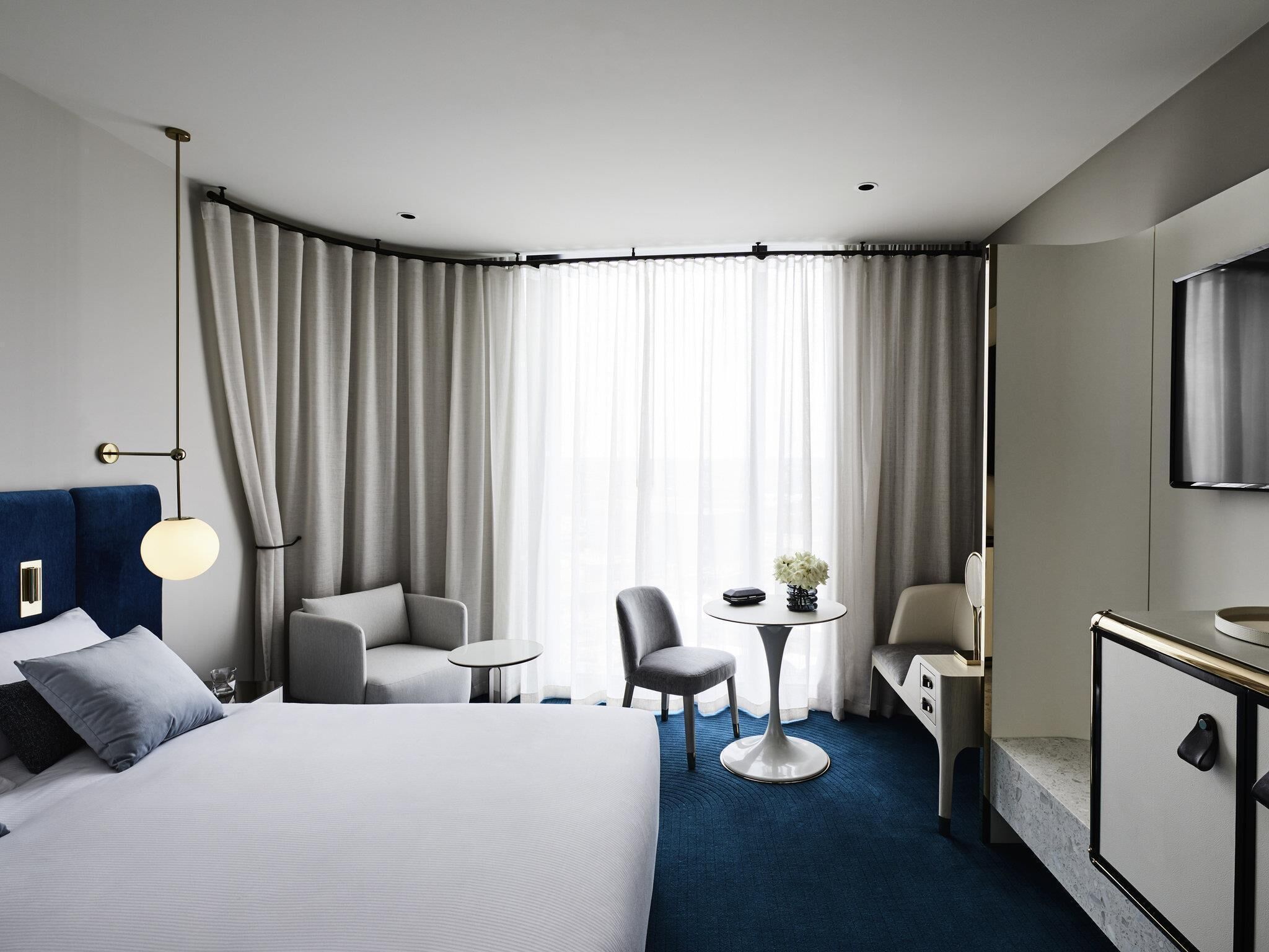 Premium bedding, minibar, in-room safe, laptop workspace