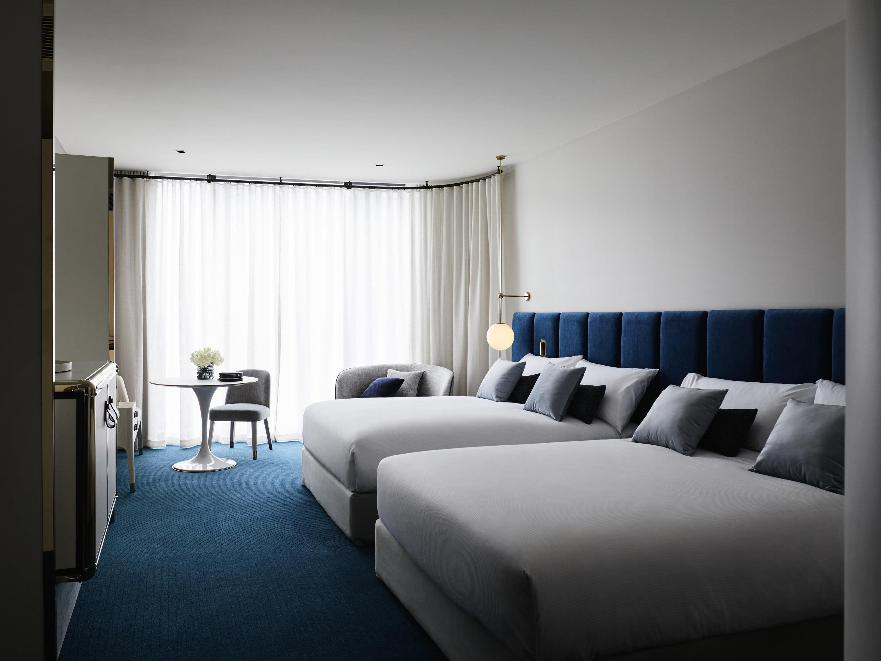 Superior Room, 2 Katil Ratu (Queen) | Peralatan tempat tidur premium, bar mini, peti besi dalam bilik 