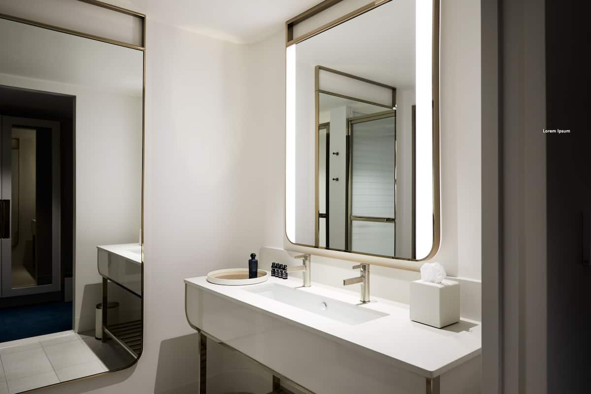 Shower, eco-friendly toiletries, hair dryer, bathrobes