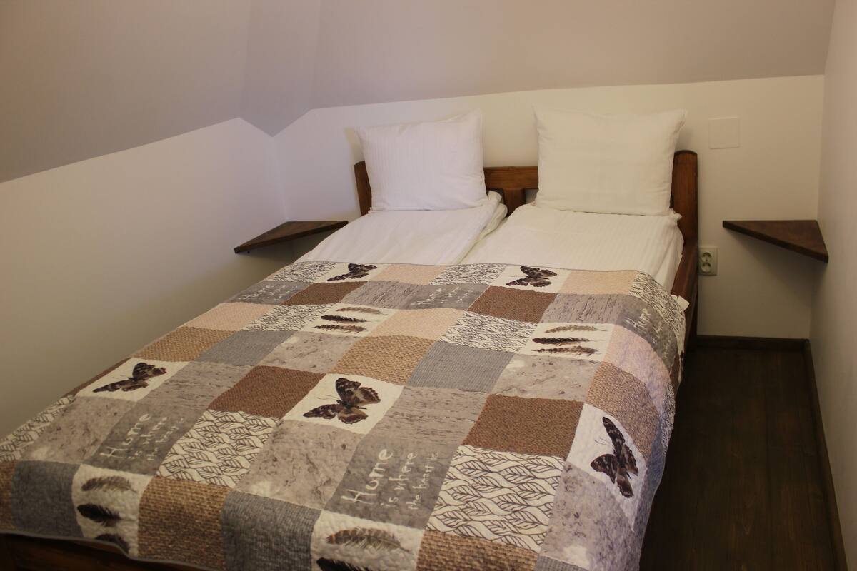 Blackout curtains, rollaway beds, free WiFi, bed sheets