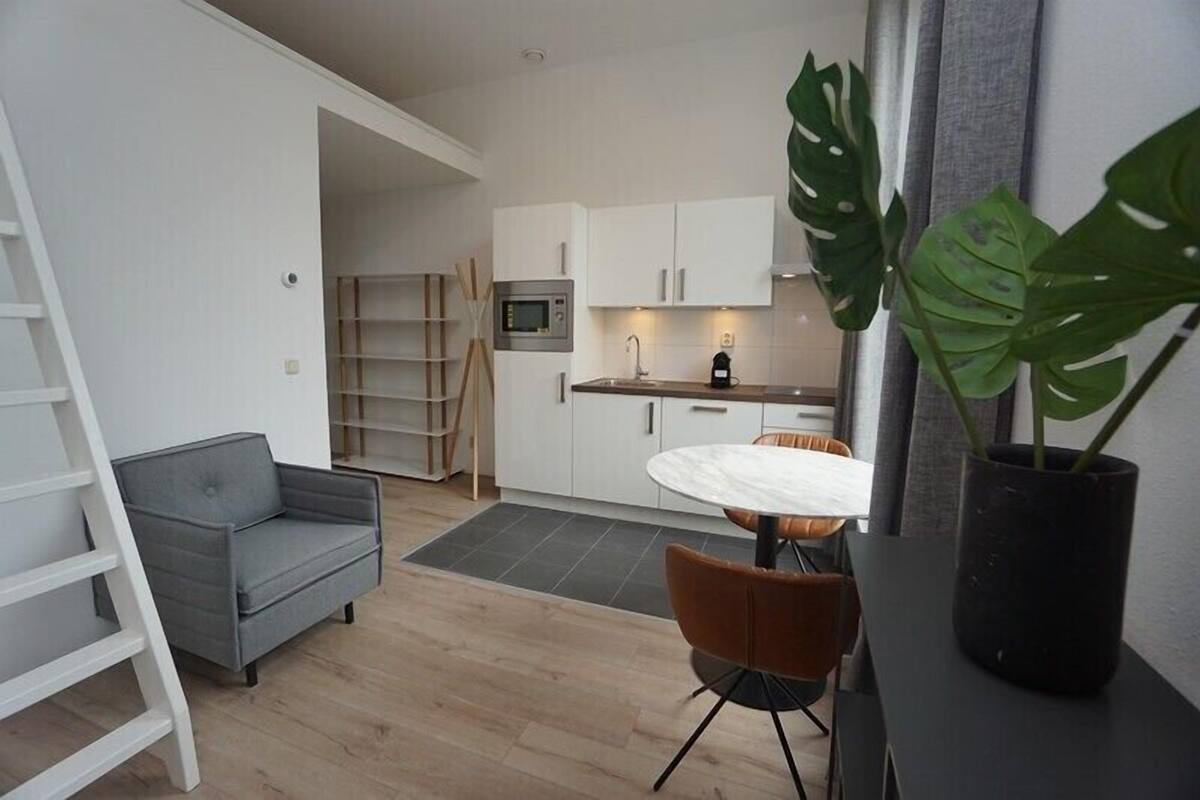 Deluxe Studio Suite, Balcony | Living room | Flat-screen TV