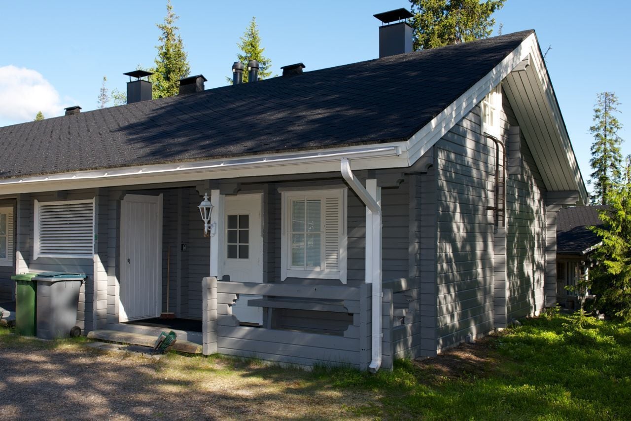 Utsikt mot gårdsplass