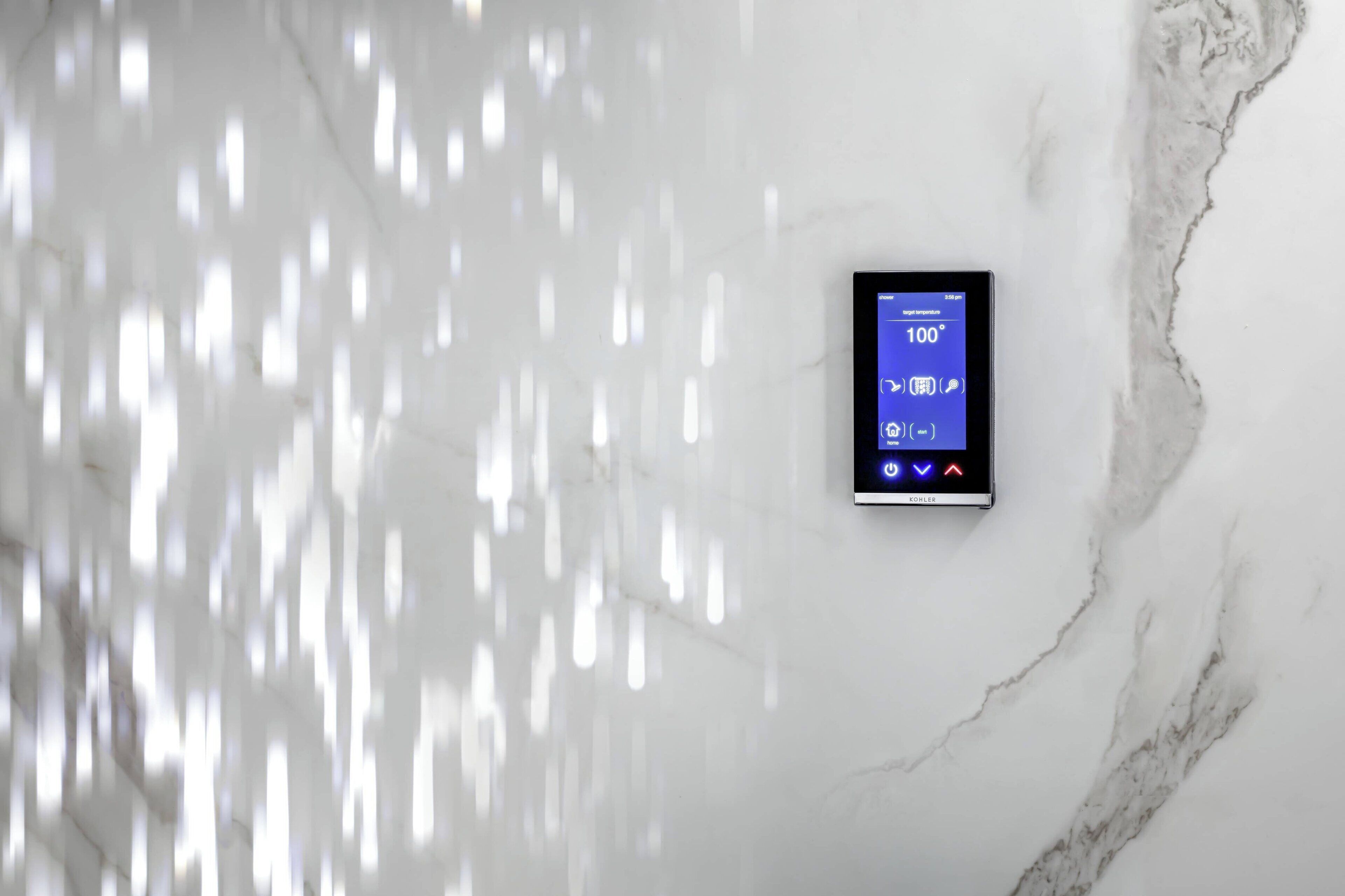 shower, rainfall showerhead, hair dryer, bathrobes