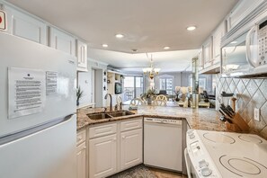 Condo, 2 Bedrooms | Private kitchen | Fridge, microwave, oven, dishwasher - Inlet Reef 516 2 Bedroom Condo by RedAwning (Destin)